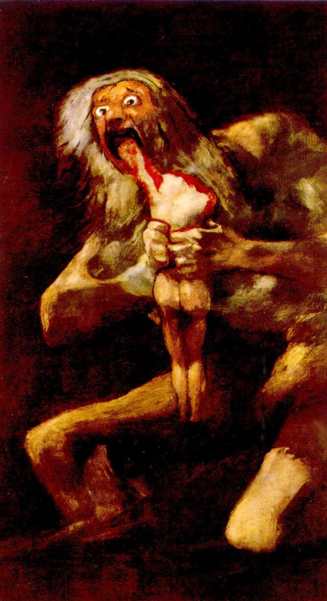Goya, "Cronos Devorando Seu Filho"