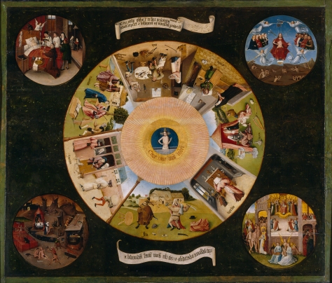Hieronymus Bosch - "The Seven Deadly Sins and the Four Last Things"